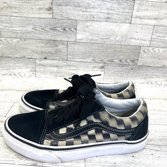 VANS‎ Off The Wall Canvas B&W Checkerboard Sneaker (Men Size 6, Women Size 7.5) - Picture 5 of 11